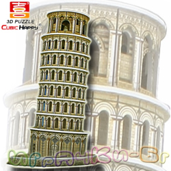3D Cubic Fun - Leaning Tower of Pisa 3311
